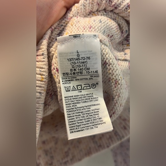Gap kids size L cotton/acrylic sweater - Picture 3 of 8